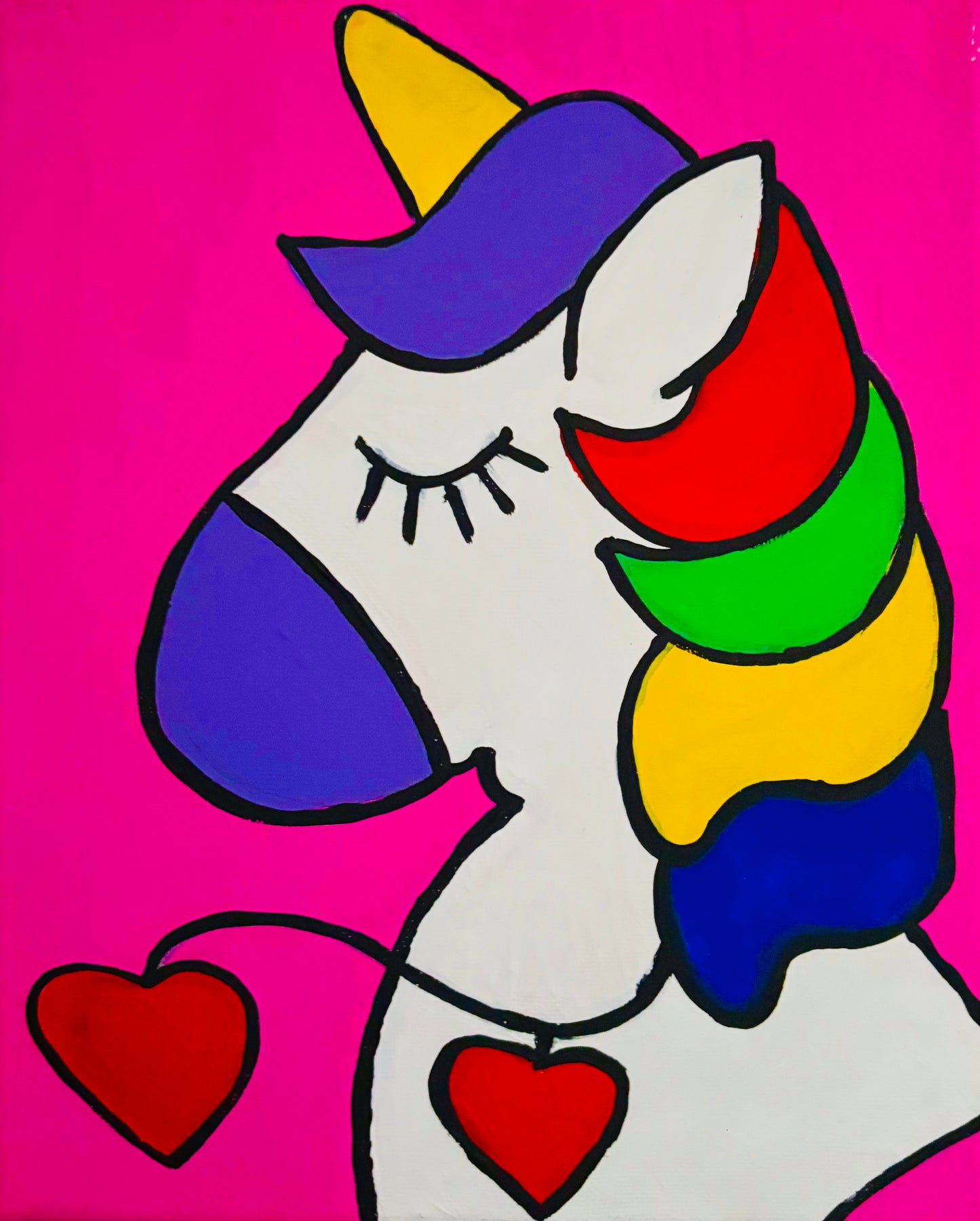Rainbow Unicorn – 8×10 Art Kit