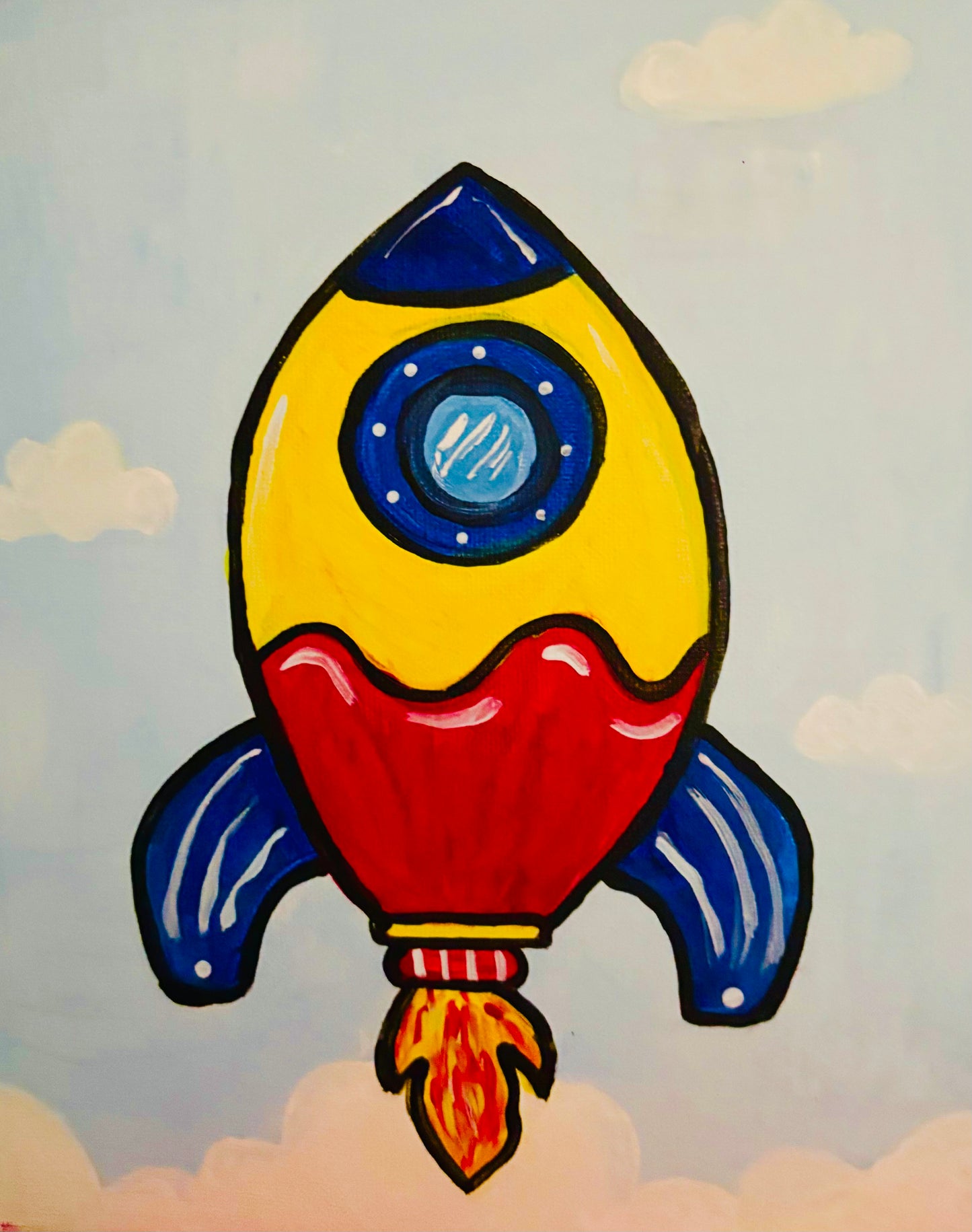 Rocket to the Sky – 8×10 Art Kit